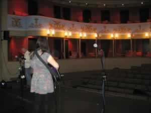 Fern Teather rehearsing at the Theatre Royal Bury St Edmunds